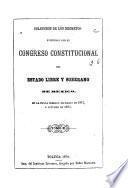 Colección de decretos y ordines del congreso del estado libre y soberano de México