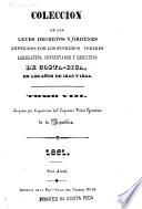 Colección de las leyes y disposiciones legislativas y administrativas