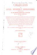 Coleccion de leyes, decretos y resoluciones emanadas de los poderes legislativo y ejecutivo de la Republica Dominicana