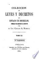 Colección de leyes y decretos del estado de Morelos