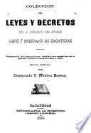 Colección de leyes y decretos del h. congreso del estado libre y soberano de Zacatecas