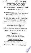 Coleccion de poesias castellanas anteriores al siglo XV.