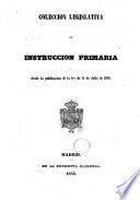 Colección Legislativa de instrucción Primana