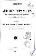 Comedias de Don Juan Ruiz de Alarcon y Mendoza