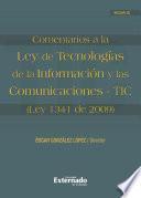 Comentarios a la ley de tecnologías de la información y las comunicaciones-TIC