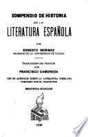 Compendio de historia de la literatura española