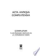 Complutum y las ciudades hispanas en la antigüedad tardía