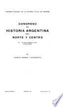Congreso de historia argentina del norte y centro, 12-16 octubre, 1941, Córdoba ...
