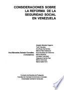 Consideraciones sobre la reforma de la seguridad social en Venezuela
