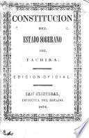 Constitución del estado soberano del Táchira
