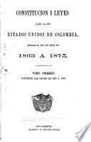 Constitución i leyes de los estados unidos de Colombia