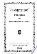 Constitución politica del estado de Chihuahua
