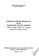 Constituciones políticas de los países del Pacto andino