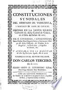 Constituciones synodales del obispado de Venezuela y Santiago de Leon de Caracas