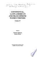 Continental, Latin-American, and Francophone Women Writers