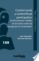 Control social y control fiscal participativo