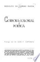 Córdoba colonial y poética