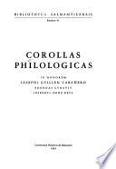 Corollas philologicas