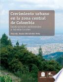 Crecimiento urbano en la zona central de Colombia