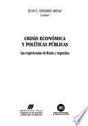 Crisis económica y políticas públicas