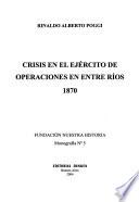 Crisis en el Ejército de Operaciones en Entre Ríos, 1870