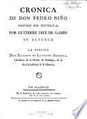 Cronica de Don Pedro Niño, conde de Buelna