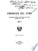 Crónica parlamentaria del Perú: Anales del Congreso del Perú. Panorama político-económico del Perú, desde 1863 a 1865