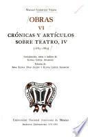 Crónicas y artículos sobre teatro, 4 (1885-1889)