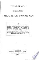 Cuadernos de la cátedra Miguel de Unamuno