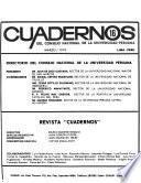 Cuadernos del Consejo Nacional de la Universidad Peruana