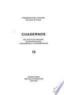 Cuadernos del Instituto Nacional de Antropología y Pensamiento Latinoamericano