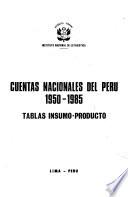 Cuentas nacionales del Perú, 1950-1985