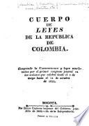 Cuerpo de leyes de la República de Colombia