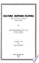 Cultura hispano-filipina