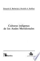 Culturas indígenas de los Andes Meridionales