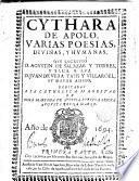 Cythara de Apolo, varias poesias, divinas, y humanas
