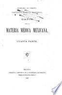 Datos para la materia medica mexicana
