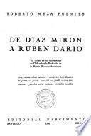De Díaz Mirón a Rubén Darío