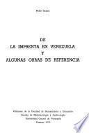 De la imprenta en Venezuela y algunas obras de referencia