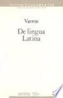 De lingua Latina