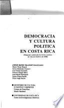 Democracia y cultura política en Costa Rica, 1990