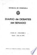 Diario de debates del Senado de la Republica de Venezuela