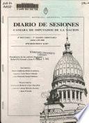 Diario de sesiones de la Cámara de diputados
