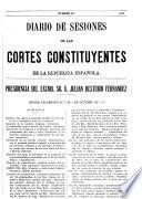 Diario de sesiones de las Cortes Constituyantes de la República Española