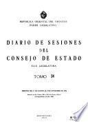 Diario de sesiones del Consejo de Estado de la República Oriental del Uruguay