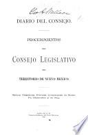 Diario del Consejo del Territorio de N. Mejico : siendo la Primera Sesion de la Primera Asamblea Legislativa Principiada y Tenida en la Ciudad de Santa Fe, Juno 3 de 1851