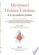 Diccionari de la llengua catalana ab la correspondencia castellana