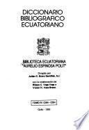 Diccionario bibliográfico ecuatoriano: CAN-COH