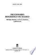 Diccionario biográfico de Madrid