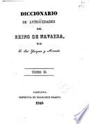 Diccionario de antigüedades del reino de Navarra
